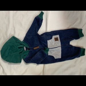 Carters Newborn Hooded Fleece Onesie